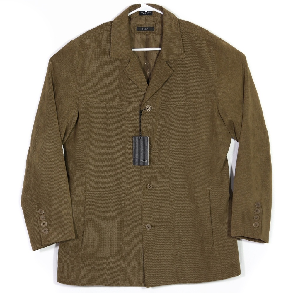 NWT Cezani Sport Coat Corduroy Jacket Olive Blazer